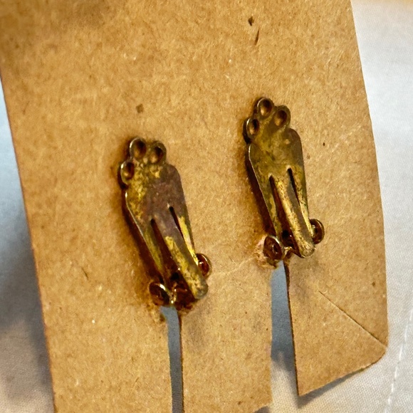 2/$20 Gold Tone Earrings Seahorse Starfish Kelp & Shells Clip On’s Vintage - Picture 9 of 11